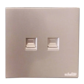 Silver V015 Double Data Socket BoB electrical