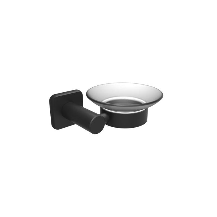 Soap Dish Holder – Matte Black Finish