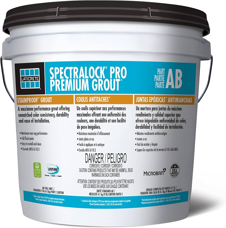 Spectralock Pro Premium Epoxy Grout – 1224 Natural Grey | Full Unit A+B+C