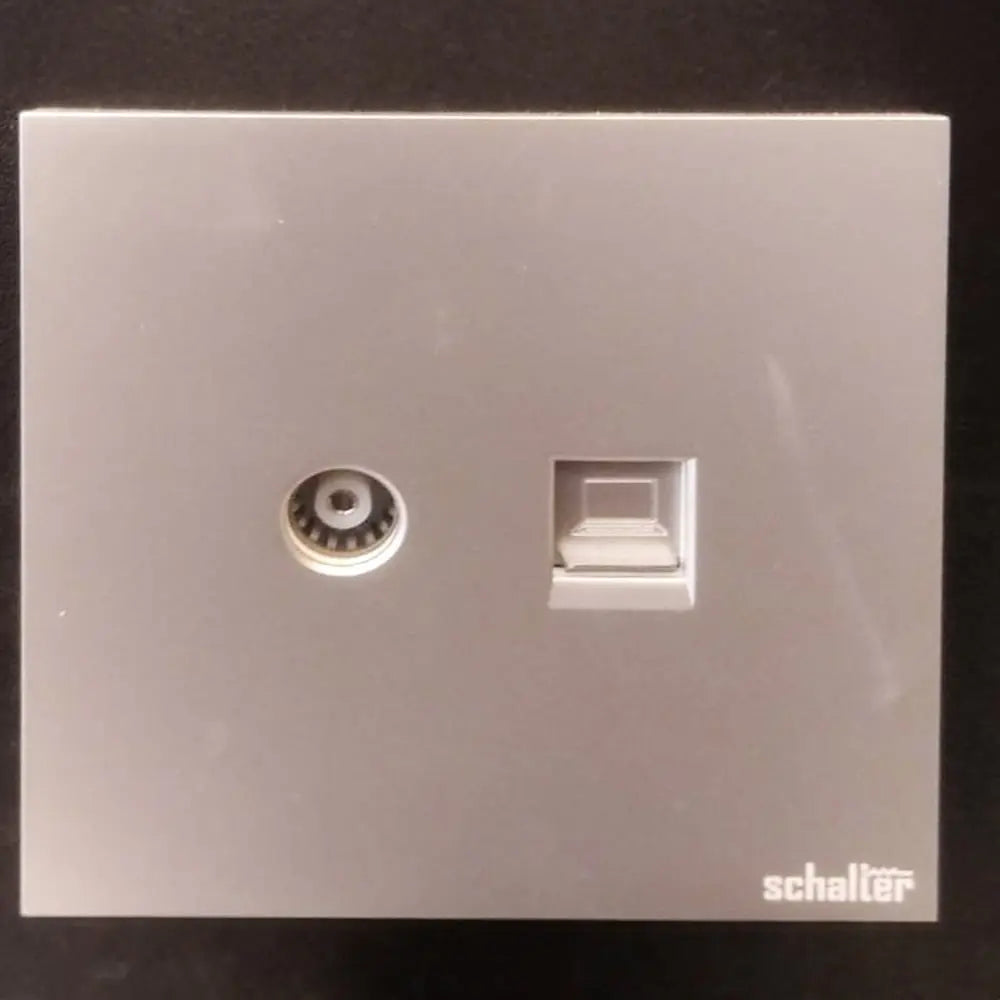 Tv Data Socket V013-silver BoB electrical