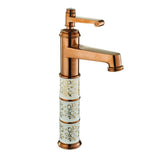Brass Basin Mixer High  (Rose Gold)