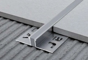 Tile Trim Aluminum-AML782-PL-12.5H-13W(GY)-  Grey Silicone BuyonBudget