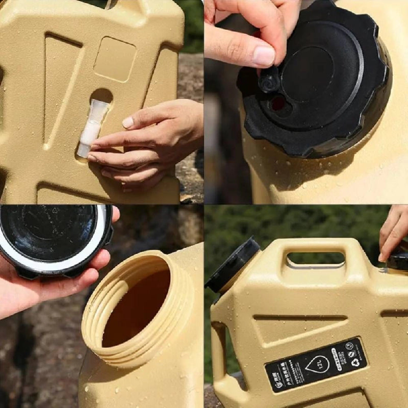 Toby’s 12L Camping Water Container with Spigot – Portable Jerry Can