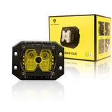 Toby 4-Inch 50W LED Headlight Pair – Yellow, IPX5, 6000K