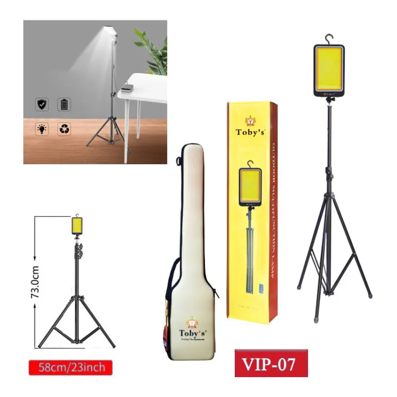 Toby’s VIP-07 WY Metal Body Camping Light – Dual Color White & Yellow