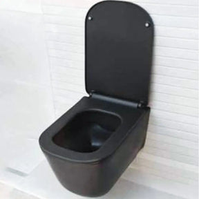 Tribeca Wall Hung Wc Norim Matt Black BuyonBudget