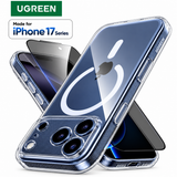 جراب 2 في 1 لهاتف iPhone 17 Pro Max، متوافق مع MagSafe، مع واقي شاشة للخصوصية، حماية فائقة ضد الاصفرار، جراب مغناطيسي نحيف مقاوم للصدمات لهاتف iPhone 17 Pro Max بشاشة 6.9 بوصة