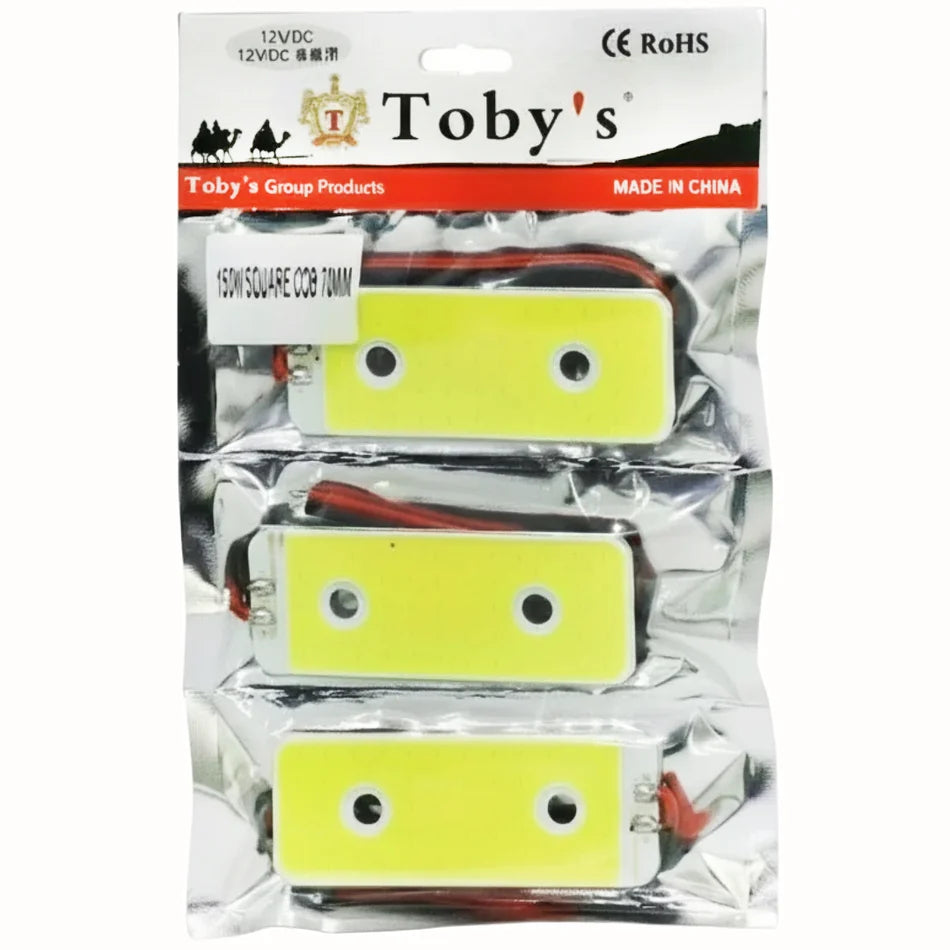 Toby 150W Square COB LED Light 70mm – 1 Piece