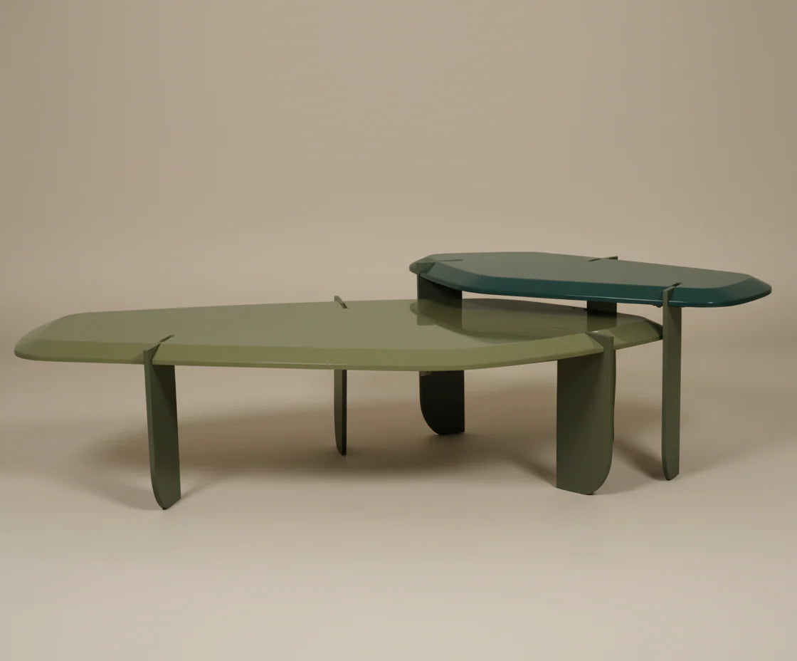 NB002 Modern Geometric Coffee Table Set