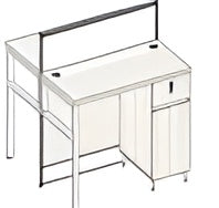 V9-212-2P WORK STATION 1200*1200*1100  Birch Wood