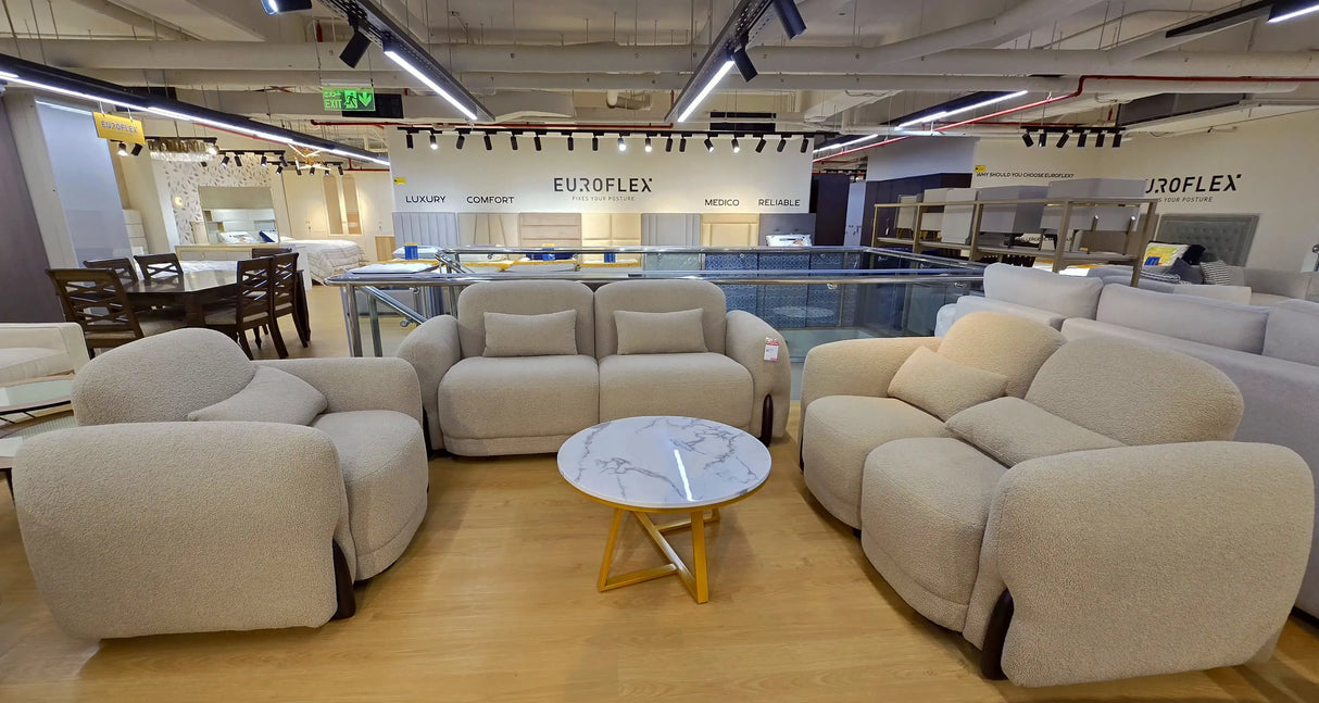 Varez Sofa Set – 3+2+1 White