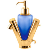 Mono Basin Mixer With Automatic Puw And Soap Dispenser Gold