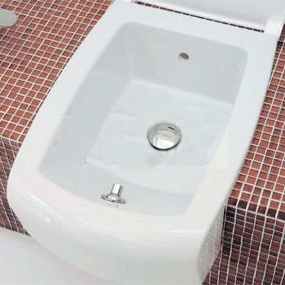 Una Semi-inset Wc S-strap Bidet White