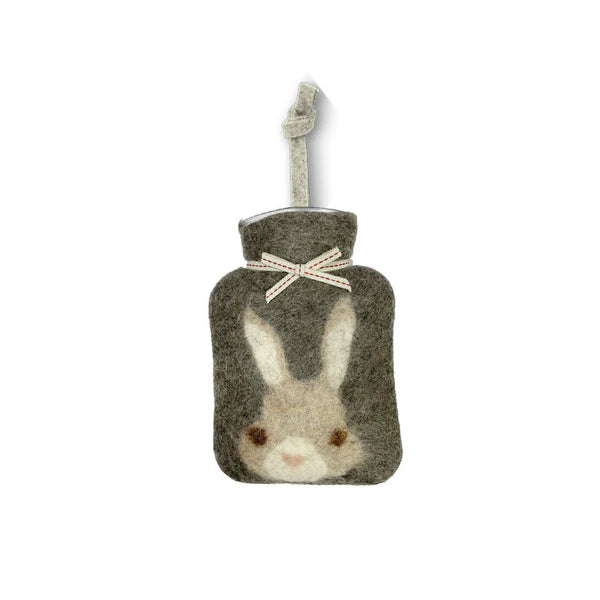Dorothee Lehnen Mini Hot Water Bottle 0.2L – Bunny Motif, Caracul