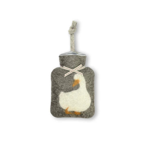 Dorothee Lehnen Mini Hot Water Bottle 0.2L – Goose Motif, Caracul