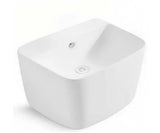 Wall Hung Basin – 528×427×380 mm, Ceramic, White, Space-Saving Bathroom Sink  WK-214
