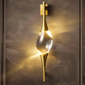 Modern Indoor Led Crystal Wall Sconce Copper Wall Lamp - 2017w (w100xh600) BoB Lights
