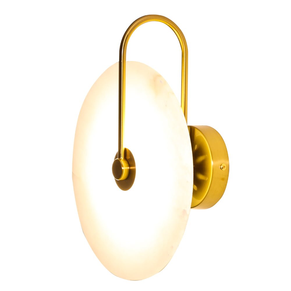 Modern Wall Sconce Natural Marble Lampshade Led Wall Lights