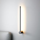 مصابيح جدارية LED عصرية بتصميم بسيط، فضية غير لامعة، طويلة - (ثلاثية الألوان) 6 واط (1.6 × 60)