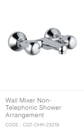 Wall Mixer Non-Telephonic Shower Arrangement
