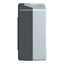 Schneider Harmony XALD, XALK, Empty enclosure, plastic, dark grey lid, for push button Ø22, 2 cut-outs