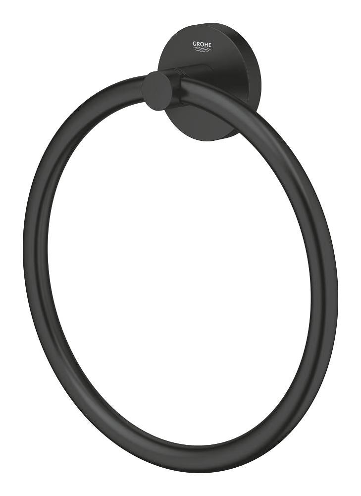 GROHE Essentials Towel Ring Matte Black 1024612430