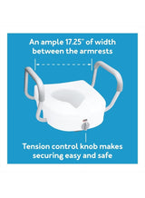 EZ Lock Raised Toilet Seat with Handles