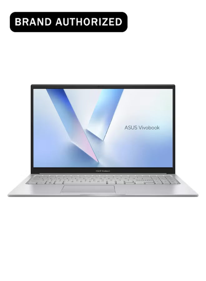 ASUS Vivobook 15 X1504VA-BQ580W 15.6-Inch FHD Laptop, Intel Core 5 120U, 16GB RAM, 512GB SSD, Windows 11 Home, Backlit English & Arabic Keyboard, Cool Silver