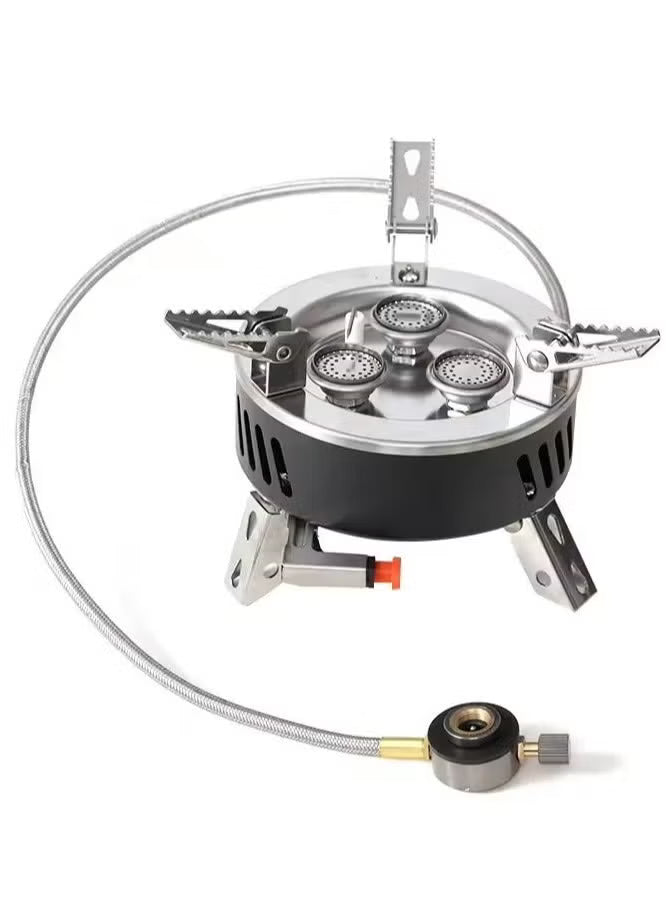 Toby’s Gas Stove-06 – 6800W Folding 3-Burner Camping Gas Stove with Piezo Ignition
