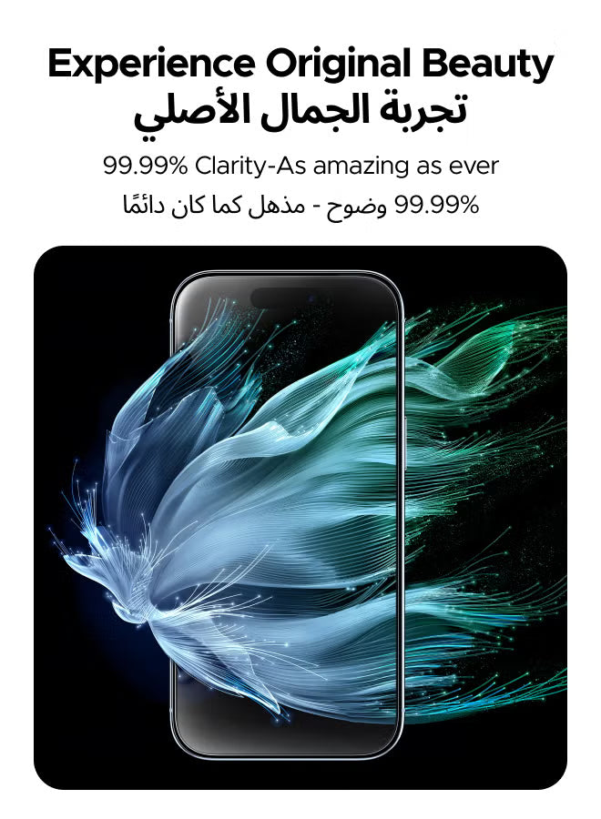 3 in 1 for iPhone Air Case, Built in 4 L-Arc Airbags, Military-Grade Protection, Ultra Clear, Shockproof iPhone Cover, with 2-Pack Ultra HD Screen Protector, Slim Case for Air 6.5"