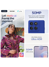 Edge 60 Pro 5G Dual SIM PANTONE Dazzling Blue 12GB+12GB RAM 512GB With free Moto Buds+, 68W Turbo Charger, and 6 months screen protection - Middle East Version