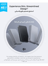 MagGo Power Bank, Ultra-Slim 10,000mAh Magnetic Portable Charger, Qi2 Certified 15W Ultra-Fast MagSafe-Compatible Battery Pack, PD 30W, Ergonomic Design, For iPhone 17/16/15/14 Series Only