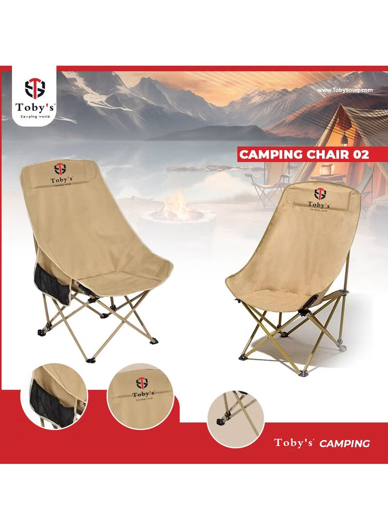 Toby’s Camping Chair-02 Aluminum Alloy Foldable High Back Chair