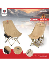 Toby’s Camping Chair-02 Aluminum Alloy Foldable High Back Chair