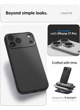 Liquid Air iPhone 17 PRO Case Cover (2025) - Matte Black