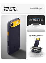 Nano Pop MagFit iPhone 17 Air MagSafe Case Cover Mil Grade - Blueberry Navy