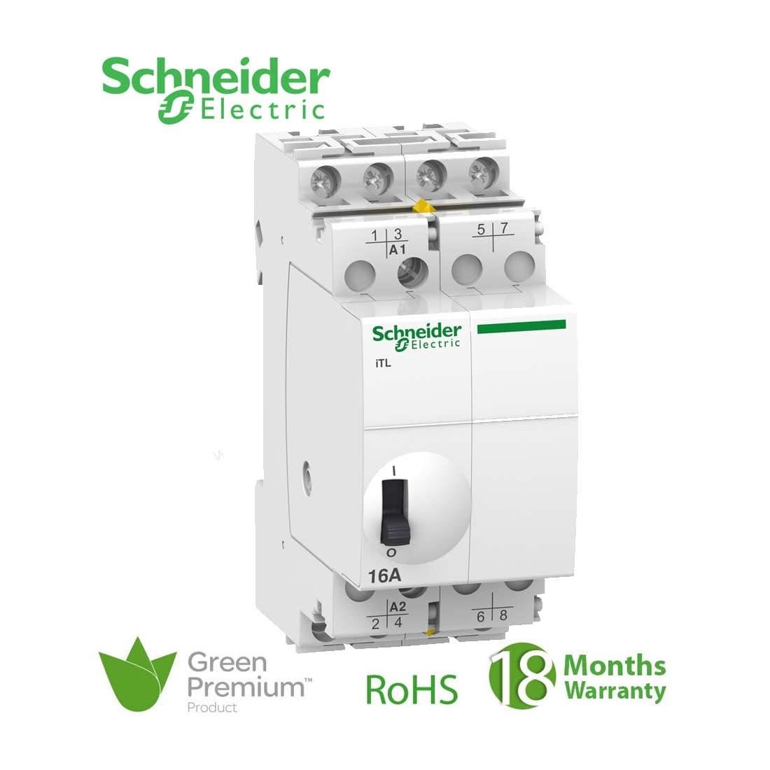 SCHNEIDER – Impulse Relay 16A 4 Pole 230 V AC/110V DC ITL, Supplier Part Number: A9C30814 Qatar