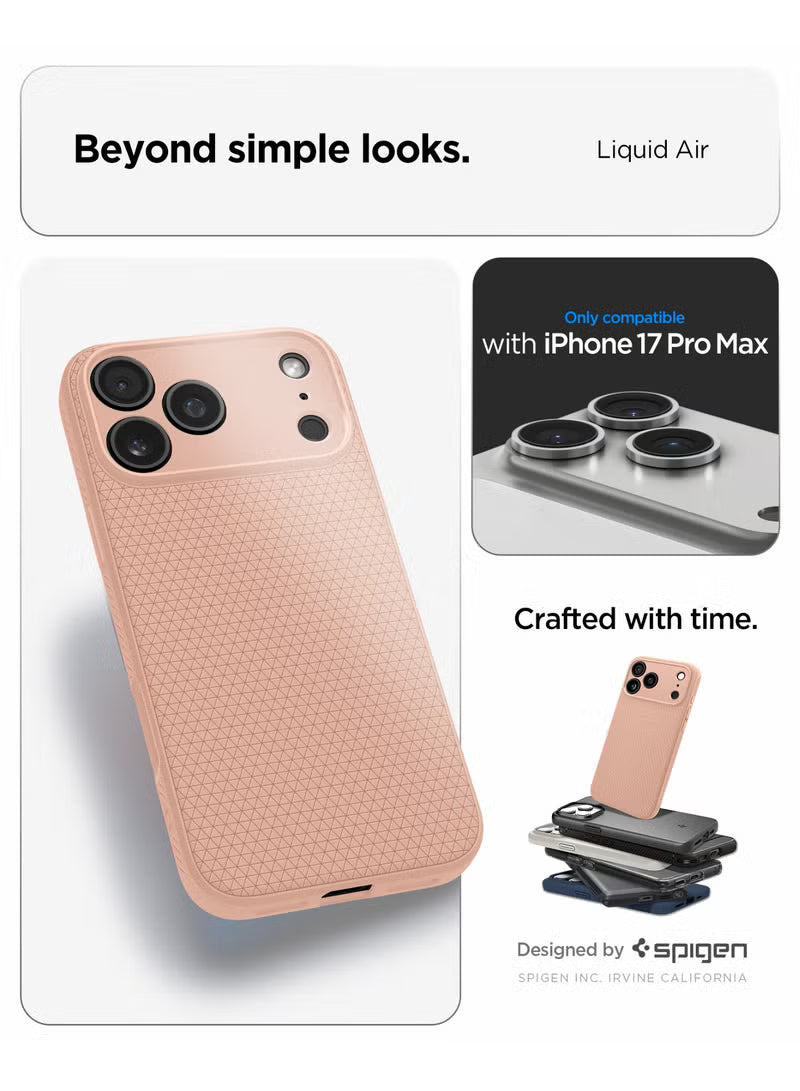 Liquid Air iPhone 17 Pro Max Case Cover (2025) - Rose Titanium