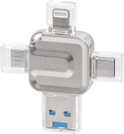 4-in-1 Card Reader HAC-1049 – Super Fast Data Transmission with Zinc Alloy Shell