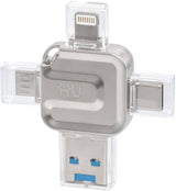 4-in-1 Card Reader HAC-1049 – Super Fast Data Transmission with Zinc Alloy Shell