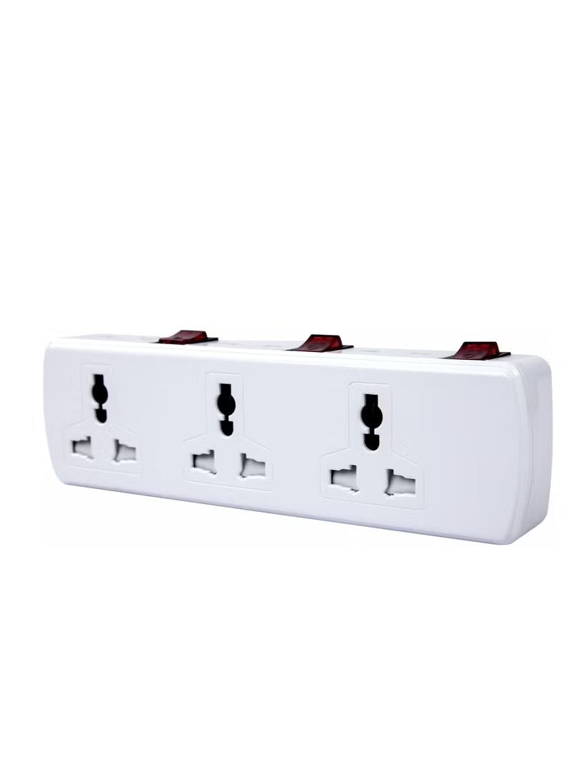 Q210 MODI 6-Way Universal Adaptor with Light 13A MD-HWA6060L