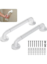 2 Pcs Bathroom Grab Bars with Luminous Circles