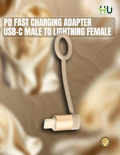 HAC-1013 USB-C Male to Lightning Female PD Fast Charging Adapter, 65W