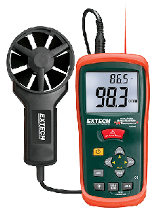 Extech AN200 CFM/CMM Mini Thermo-Anemometer with built-in InfraRed Thermometer QATAR