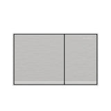 Geberit Omega60 Dual Flush Plate Brushed Chrome