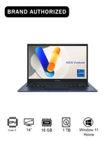 ASUS Vivobook 14 Laptop – Core i7-1355U, 16GB RAM, 1TB SSD, Intel UHD Graphics, 14-Inch Display, Windows 11 Home, Arabic, Blue