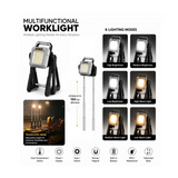 Multifunctional Work Light HTO-1008 with Adjustable Color Temperature