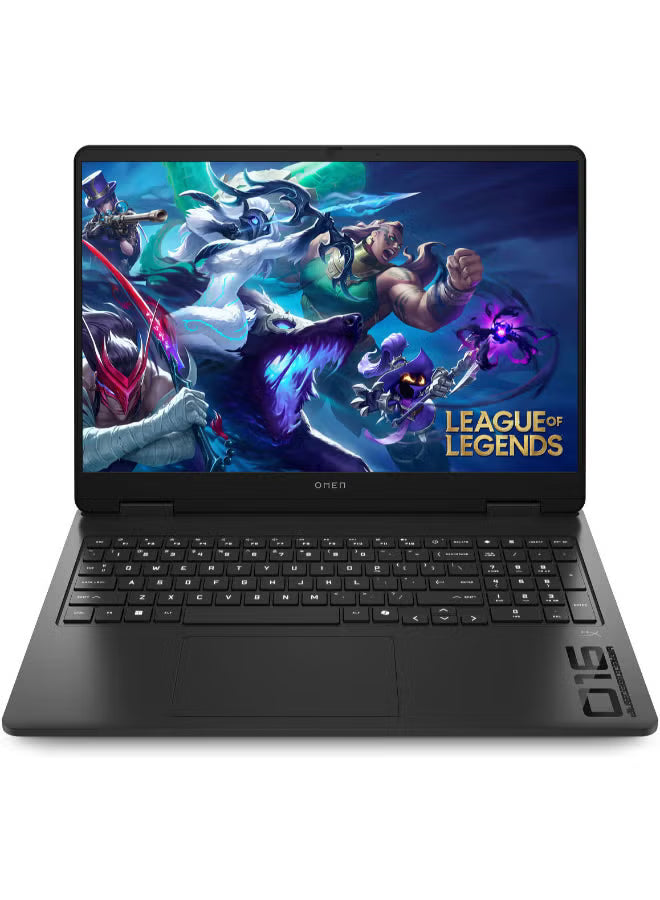 HP OMEN 16 Slim Gaming Laptop, 16-Inch QHD 2.5K 240Hz IPS Display, Intel Core Ultra 9 285H, 16GB DDR5 RAM, 1TB SSD, NVIDIA GeForce RTX 5070 8GB, Backlit English Keyboard, Black