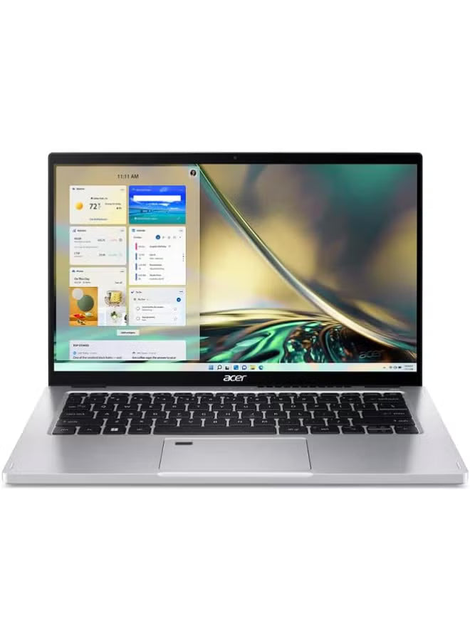 Acer Aspire 3 Spin 14 Touch 2-in-1 Convertible Laptop, Core i3-N305, 4GB LPDDR5 RAM, 256GB SSD, 14-Inch Display, Intel UHD Graphics, Windows 11, Silver