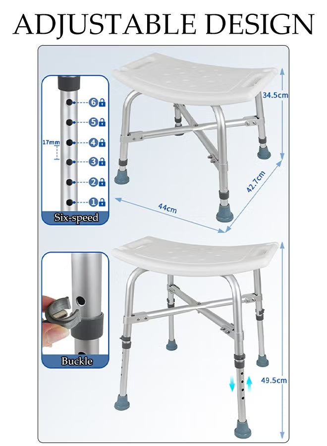 Adjustable Anti-Slip Shower Chair